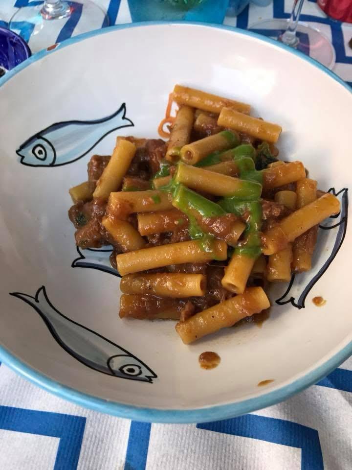 Ziti al ragu di pesce